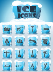 work tools icon set