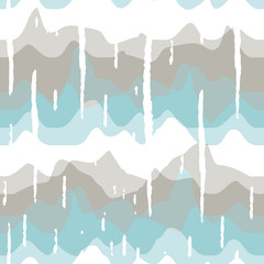 Aufkleber - Abstract wavy line pattern, seamless vector geometric background.
