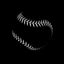 Baseball Lace Ball Illustration Isolated Symbol. Vector Baseball Background Sport Design