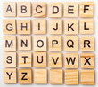 Complete Scrabble letter English alphabet uppercase