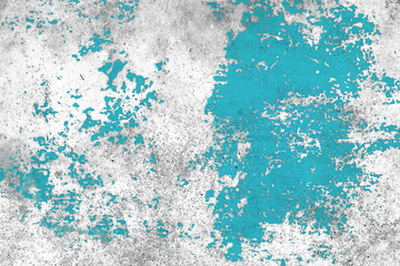 Wall Mural - grunge concrete wall blue color for texture background