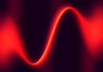 Fototapete - Blurred Ruby Fluid Gradient Shape Background. Abstract Red Backdrop for Banner and Poster