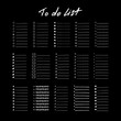 © shopplaywood - Set to do lists page vector templates with markers doodle elements