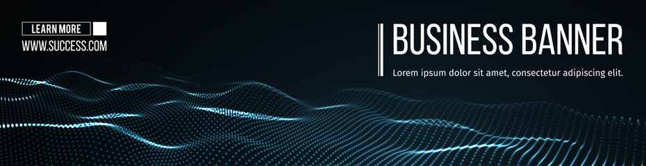 Poster - computer vector banner. business banner design eps 10