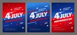 © dimakostrov - Happy independence day 4 th july, United states of america day. Layout design template for independence day.