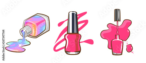 Fotografía nail polish vector clipart graphic design
