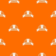 Poster - Garbage pattern vector orange for any web design best