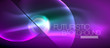 © antishock - Vector glowing neon circles abstract background