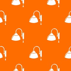 Poster - Wall lamp pattern vector orange for any web design best