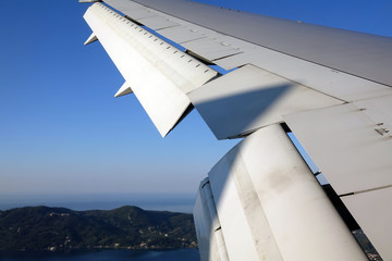 Poster - Landeanflug auf Korfu