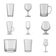 © Svitlana - Isolated object of capacity and glassware symbol. Set of capacity and restaurant stock vector illustration.