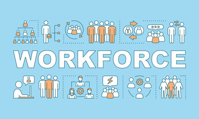 Wall Mural - Workforce  word concepts banner