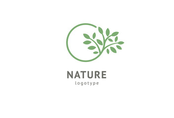 Abstract nature logo icon vector design. Healthy eco food, ecology, spa, business, diet , yoga, Environment day vector logo. Editable Design. Fitness web icon.