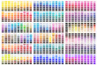 Colour reference swatch palette