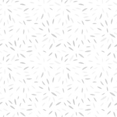Poster - Vector organic seamless abstract background with simple white and grey shapes, freehand doodles pattern.