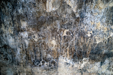 Old wall texture in abandoned tunnel, 2 world war