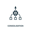 Consolidation icon. Creative element design from business strategy icons collection. Pixel perfect Consolidation icon for web design, apps, software, print usage