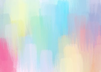 Wall Mural - rainbow pastel  beautiful color matching paint like illustration abstract background with pencil color or chalk texture