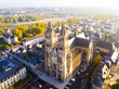 Aerial view on Tours Cathedral