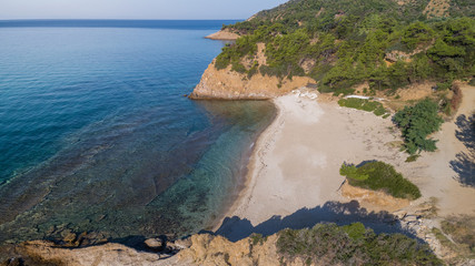 Poster - wild beach in Thassos island