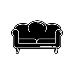 Wall Mural - sofa  icon. Element of household for mobile concept and web apps icon. Glyph, flat icon for website design and development, app development