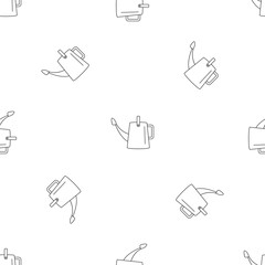 Poster - water can pattern seamless vector repeat geometric for any web design