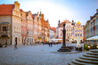 Poznan / Poznan, Poland - Market square - Old Town, architecture close to the historical town hall