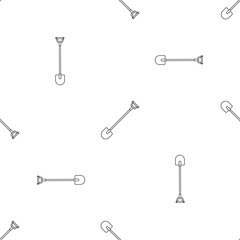 Poster - Farm shovel pattern seamless vector repeat geometric for any web design