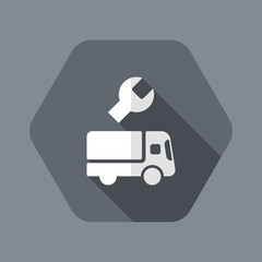 Wall Mural - Truck assistance services - Vector web icon