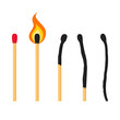 © nazar12 - Matches collored illustration. Vector. Isolated.