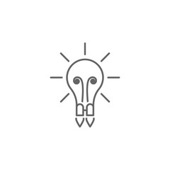 Poster - Digital business, idea icon. Element of digital business icon. Thin line icon for website design and development, app development. Premium icon