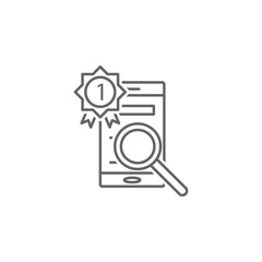 Poster - Digital business, seo icon. Element of digital business icon. Thin line icon for website design and development, app development. Premium icon