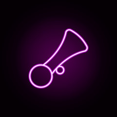 Poster - beep neon icon. Elements of auto workshop set. Simple icon for websites, web design, mobile app, info graphics