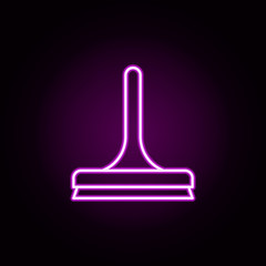 Poster - glass cleaner neon icon. Elements of auto workshop set. Simple icon for websites, web design, mobile app, info graphics