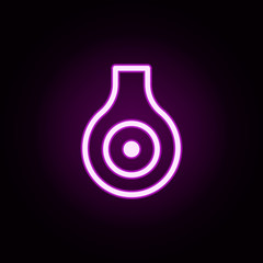 Poster - figs neon icon. Elements of autumn set. Simple icon for websites, web design, mobile app, info graphics