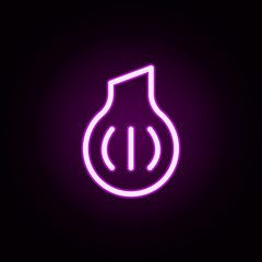 Poster - bow neon icon. Elements of autumn set. Simple icon for websites, web design, mobile app, info graphics
