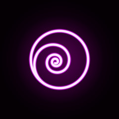 Poster - lollipop neon icon. Elements of autumn set. Simple icon for websites, web design, mobile app, info graphics