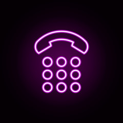Poster - bell-tube neon icon. Elements of e-commerce set. Simple icon for websites, web design, mobile app, info graphics