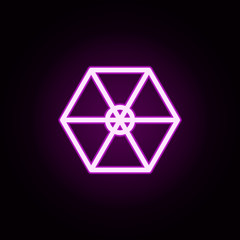 Poster - umbrella neon icon. Elements of furnitures set. Simple icon for websites, web design, mobile app, info graphics