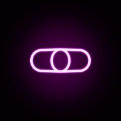 Poster - human neon icon. Elements of furnitures set. Simple icon for websites, web design, mobile app, info graphics
