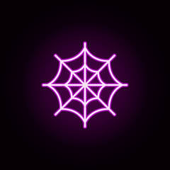 Poster - web neon icon. Elements of halloween set. Simple icon for websites, web design, mobile app, info graphics