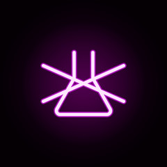 Poster - no detergent neon icon. Elements of laundry set. Simple icon for websites, web design, mobile app, info graphics