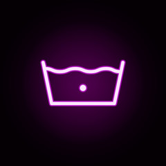 Poster - laundry neon icon. Elements of laundry set. Simple icon for websites, web design, mobile app, info graphics