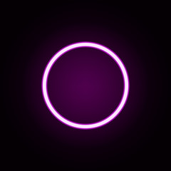 Poster - dry clean neon icon. Elements of laundry set. Simple icon for websites, web design, mobile app, info graphics
