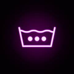 Poster - laundry neon icon. Elements of laundry set. Simple icon for websites, web design, mobile app, info graphics