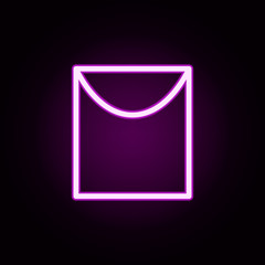 Poster - hang neon icon. Elements of laundry set. Simple icon for websites, web design, mobile app, info graphics
