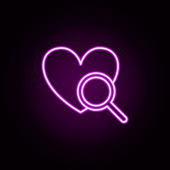 Poster - Heart medical neon icon. Elements of medical set. Simple icon for websites, web design, mobile app, info graphics