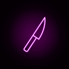 Poster - Scalpel neon icon. Elements of medical set. Simple icon for websites, web design, mobile app, info graphics