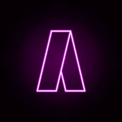 Aufkleber - adwords neon icon. Elements of Minimal universal theme set. Simple icon for websites, web design, mobile app, info graphics