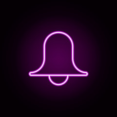 Poster - notification neon icon. Elements of Minimal universal theme set. Simple icon for websites, web design, mobile app, info graphics